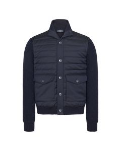 Herno Men's knitted jacket navy blue