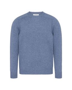 Gran Sasso knitted crew neck staal blauw