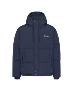 Flaneur signature puffer jacket marine