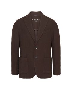 Circolo knit wool colbert coffee brown