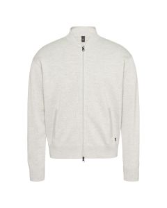 Wahts knitted bomber light grey melange