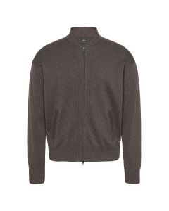 Wahts knitted bomber dark brown