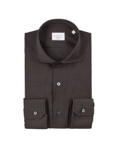 Xacus Merino shirt dark brown