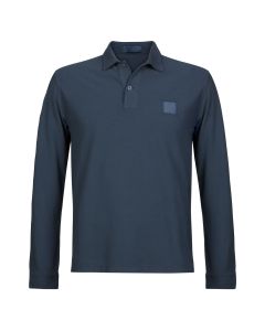 Stone Island Ghost LS polo slate blue.