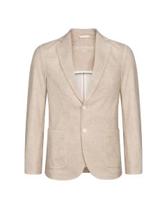 Circolo Piquet blazer visgraat beige