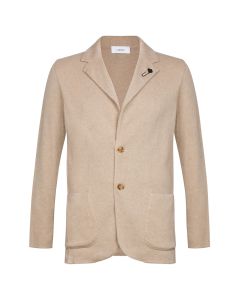 Lardini man knitted jacket beige