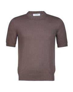 Gran Sasso knitted T-shirt brown