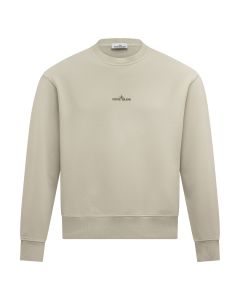 Stone Island logo sweatshirt sand