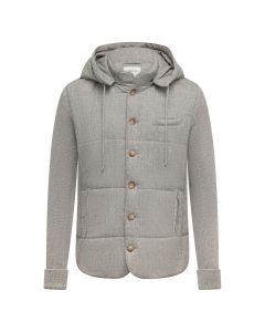 Gran Sasso padded vest hooded l.grey