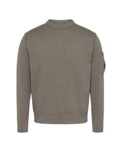 C.P.Company soft cotton stretch crewneck taupe
