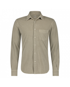 Aspesi, soft stretch shirt zand