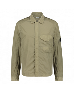C.P.Company chome R zipped overshirt sage