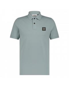 Stone Island heren polo corta slimfit sky blue