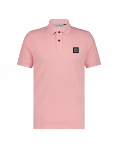 Stone Island heren polo corta slimfit pink