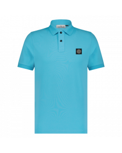 Stone Island heren polo corta slimfit turqoise