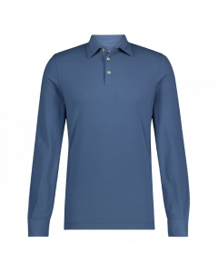 Fedeli, polo long slve alby jersey steal bl
