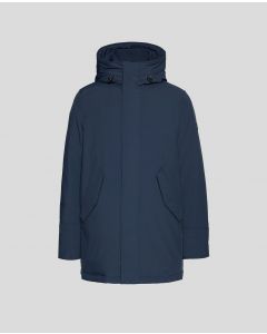 Woolrich heren stretch moutain parka melton blue