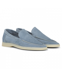 Aurelien heren Yacht loafers baby blue
