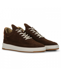 Filling Pieces heren sneaker suede camino brown