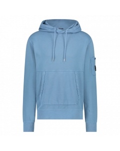 C.P.Companydiagonal fleece lens hoodie