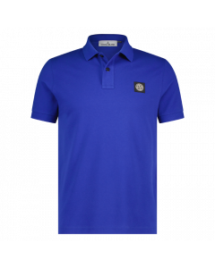 Stone Island heren polo slimfit bright blue