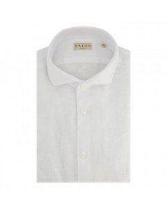 Xacus heren overhemd wit linnen