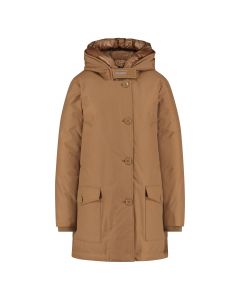 Woollrich high collar parka alaska brown