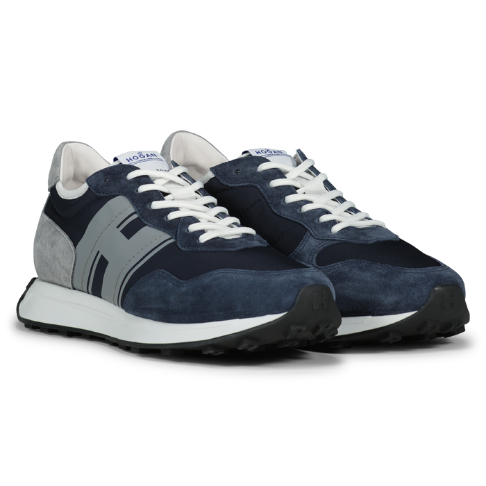 Hogan sneaker  allacciato dark blue grey H