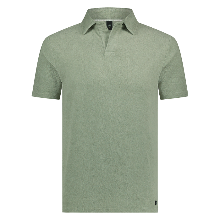 Wahts polo Wright badstof sage green