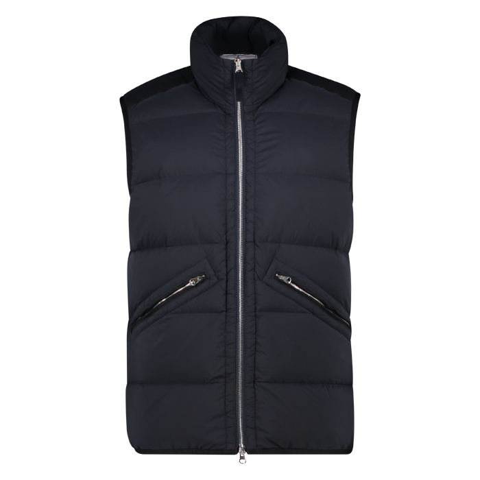 giubbotto vera piuma navy blue