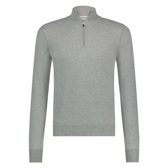 Gran Sasso half zip wol/cahm grey mel