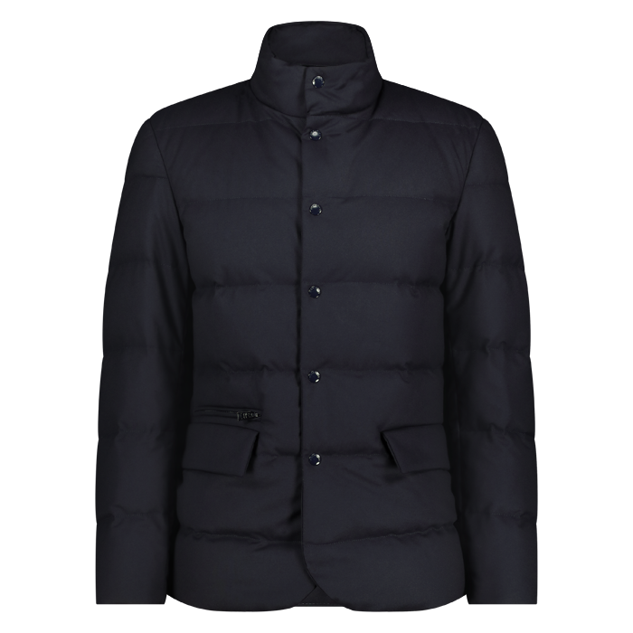 Woolrich luxe wool blazer melton blue