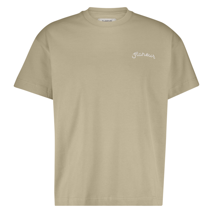 Flaneur Signature t-shirt beige