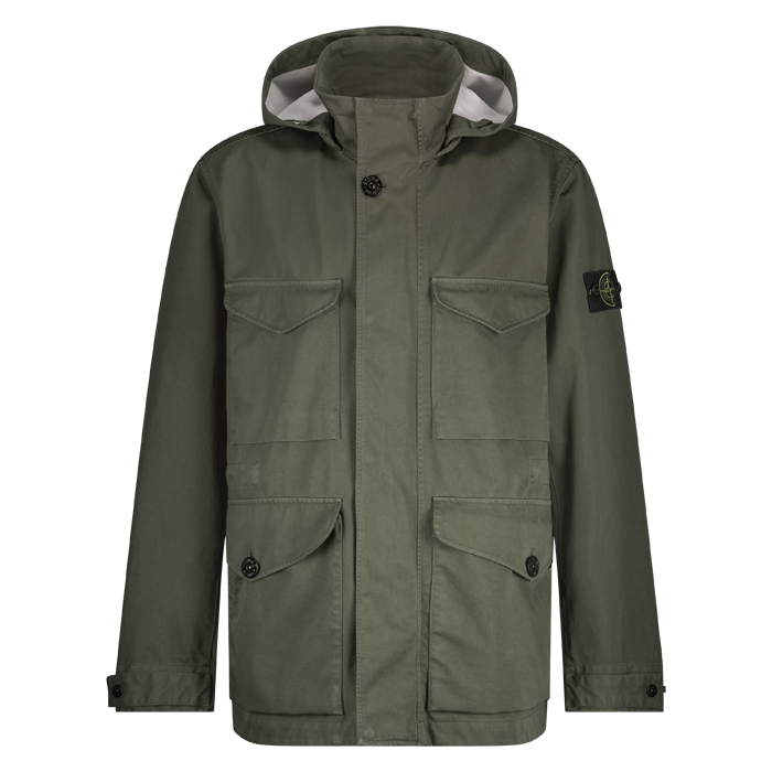 Stone Island field jacket military green