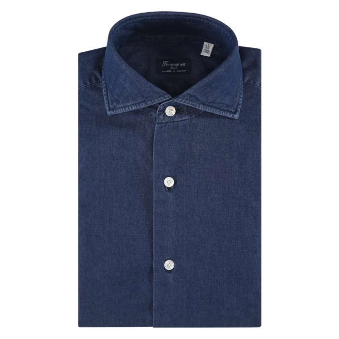 Finamore chambray dark jeans