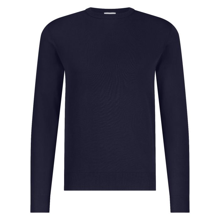Aspesi crew neck merino navy blue