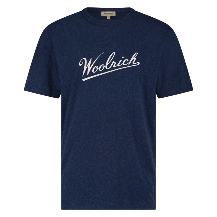 Woolrich logo T-shirt logo navy