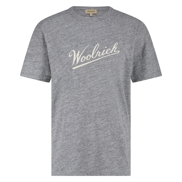 Woolrich logo T-shirt logo med ghrey