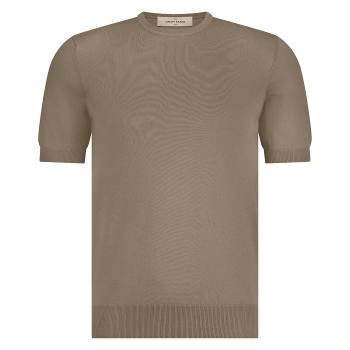 Gran Sasso T shirt eco organic taupe