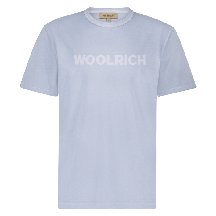 Woolrich light garment dyed tshirt light bleu