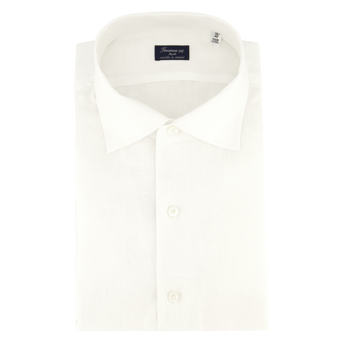 Finamore Linnen shirt white portofino