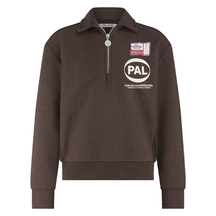 Pal half zip brown
