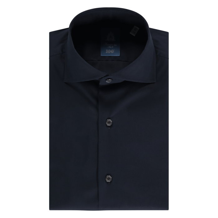 Finamore camicia classica navy blue
