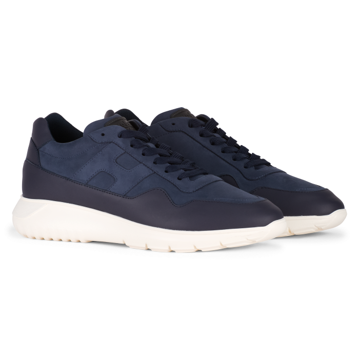 Hogan interactive allac leather navy blue