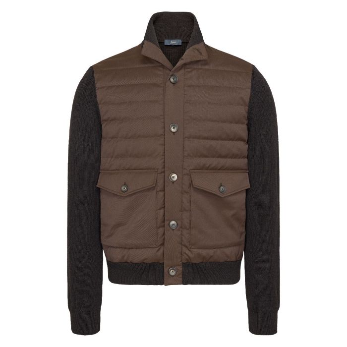 Herno Men's knitted jacket brown