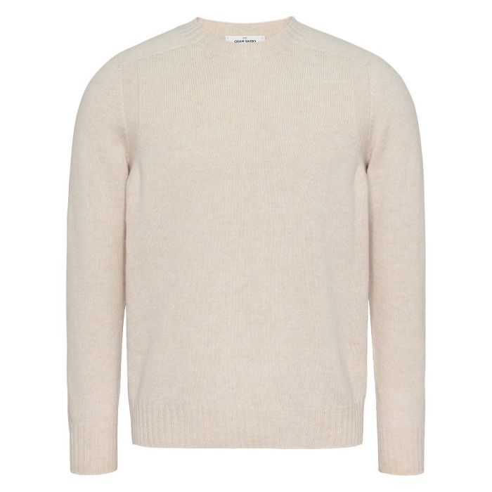 Gran Sasso knitted crew neck ecru