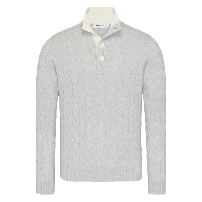 Gran Sasso button mock kabel light grey