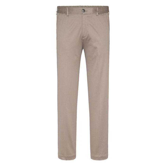 Valanza supima heavy tapered trouser taupe