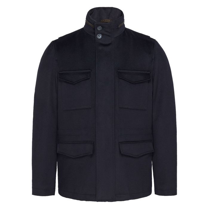 Herno woven jacket wool/Cahmere navy