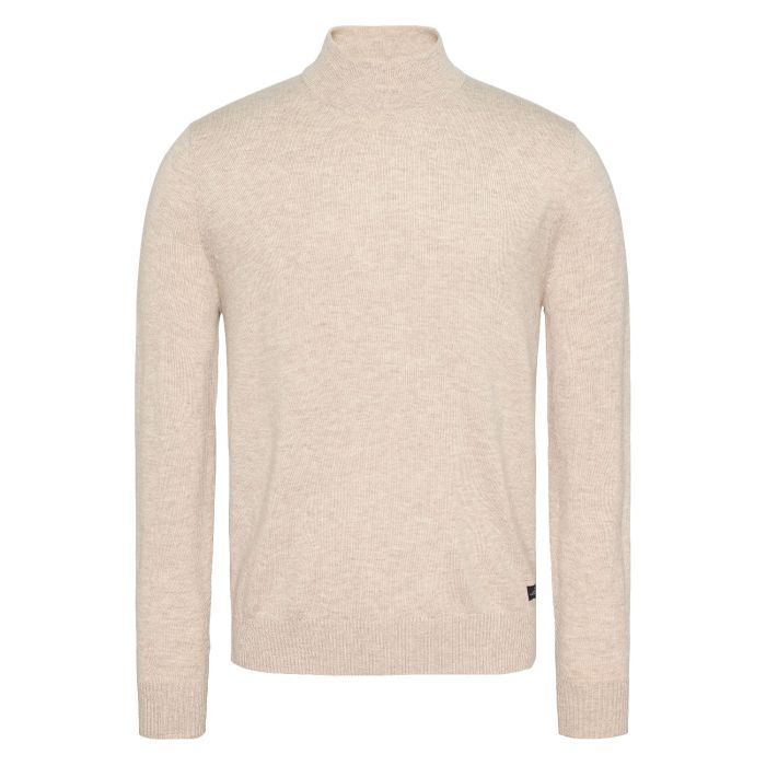 Wahts mockneck pullover light camel